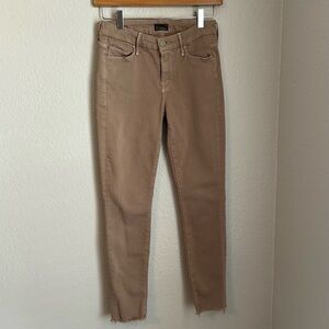 Mother Women’s Mid Rise Looker Ankle Fray Skinny Jeans in Just for Kicks, 26